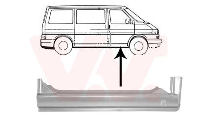 VAN WEZEL pedalų plokštės, durų apačia 5874102